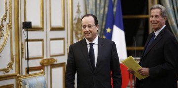 Les vœux du président de la République au Conseil constitutionnel, le 6 janvier 2014. (DENIS ALLARD / POOL / MAXPPP/MAX)