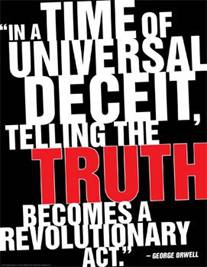 orwell telling truth revolutionary act