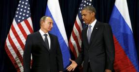 Barack Obama et Vladimir Poutine à New York, le 28 septembre 2015