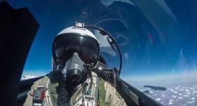Pilote russe pendant une mission de combat en Syrie