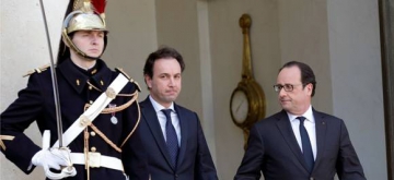 François Hollande avec Khaled Khodja, président de la coalition nationale syrienne. REUTERS/ Philippe Wojazer